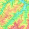 Mappa topografica Wavre, altitudine, rilievo