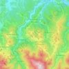 Mappa topografica Montaldo di Mondovì, altitudine, rilievo
