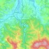 Mappa topografica Tagliolo Monferrato, altitudine, rilievo