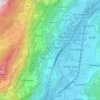 Mappa topografica Isera, altitudine, rilievo