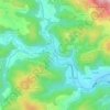 Mappa topografica Pont-de-Labeaume, altitudine, rilievo