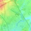 Mappa topografica Bradley Stoke, altitudine, rilievo