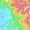 Mappa topografica Cantalice, altitudine, rilievo