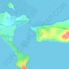 Mappa topografica San Remo, altitudine, rilievo