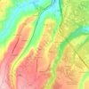 Mappa topografica Treglio, altitudine, rilievo