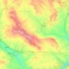 Mappa topografica Los Monegros, altitudine, rilievo