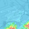 Mappa topografica 赤鱲角, altitudine, rilievo