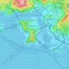 Mappa topografica 葵青區, altitudine, rilievo