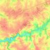 Mappa topografica La Chapelle-Hermier, altitudine, rilievo