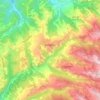 Mappa topografica Roddino, altitudine, rilievo