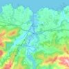 Mappa topografica Navia, altitudine, rilievo