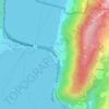 Mappa topografica Bissone, altitudine, rilievo