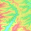 Mappa topografica Chitterne, altitudine, rilievo