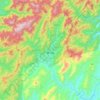 Mappa topografica 黄坑镇, altitudine, rilievo