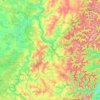 Mappa topografica Alsace bossue, altitudine, rilievo