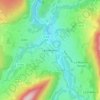 Mappa topografica Lescheraines, altitudine, rilievo