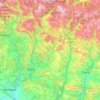 Mappa topografica Ribagorce, altitudine, rilievo