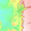 Mappa topografica Aurora do Tocantins, altitudine, rilievo