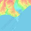 Mappa topografica Бердянская городская община, altitudine, rilievo