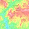 Mappa topografica Pietraperzia, altitudine, rilievo