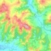 Mappa topografica Montemarzino, altitudine, rilievo