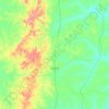 Mappa topografica Guaraí, altitudine, rilievo