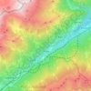 Mappa topografica Exilles, altitudine, rilievo