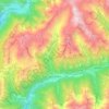 Mappa topografica Vezza d'Oglio, altitudine, rilievo