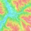 Mappa topografica Guillestre, altitudine, rilievo