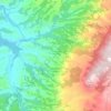 Mappa topografica Monterosso Calabro, altitudine, rilievo
