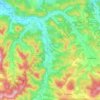 Mappa topografica Dun, altitudine, rilievo