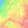 Mappa topografica Arran–Elderslie, altitudine, rilievo