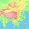 Mappa topografica 中国大陆, altitudine, rilievo