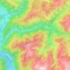 Mappa topografica Le Doron, altitudine, rilievo