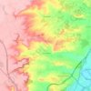 Mappa topografica Fuensaldaña, altitudine, rilievo