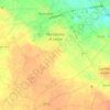 Mappa topografica Monteroni di Lecce, altitudine, rilievo
