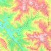 Mappa topografica چۆمان, altitudine, rilievo
