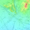 Mappa topografica Manzano, altitudine, rilievo