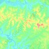 Mappa topografica Ibitiruna, altitudine, rilievo