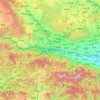 Mappa topografica 宝鸡市, altitudine, rilievo