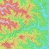 Mappa topografica Okutama, altitudine, rilievo