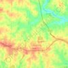 Mappa topografica Elon, altitudine, rilievo