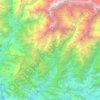 Mappa topografica Annapurna, altitudine, rilievo