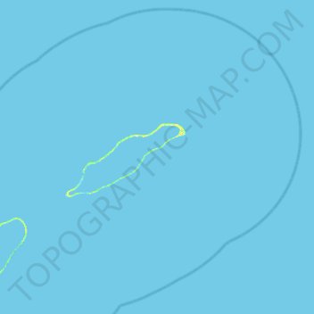 Mappa topografica Takaroa, altitudine, rilievo