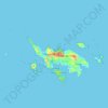 Mappa topografica Culebra, altitudine, rilievo