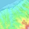 Mappa topografica Villafranca Tirrena, altitudine, rilievo