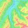 Mappa topografica Reichenbach im Kandertal, altitudine, rilievo