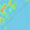 Mappa topografica 西貢區, altitudine, rilievo