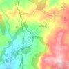 Mappa topografica San Cosmede de Cusanca, altitudine, rilievo
