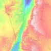 Mappa topografica Aqaba Qasabah District, altitudine, rilievo